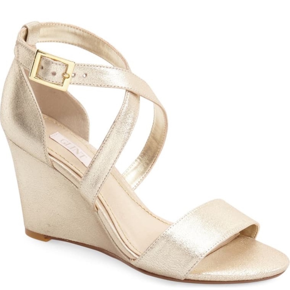 Glint | Metallic Wedge Sandal